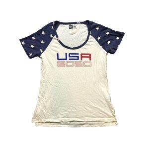Ryder Cup Team USA 2020 Shirt Womens Small Ivory Golf Champs New Era‎ Ladies